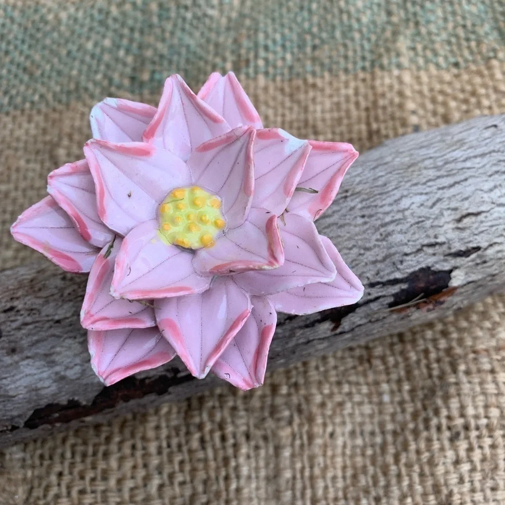 Anthropologie Flower Coat Hook Rack Flower Knobs